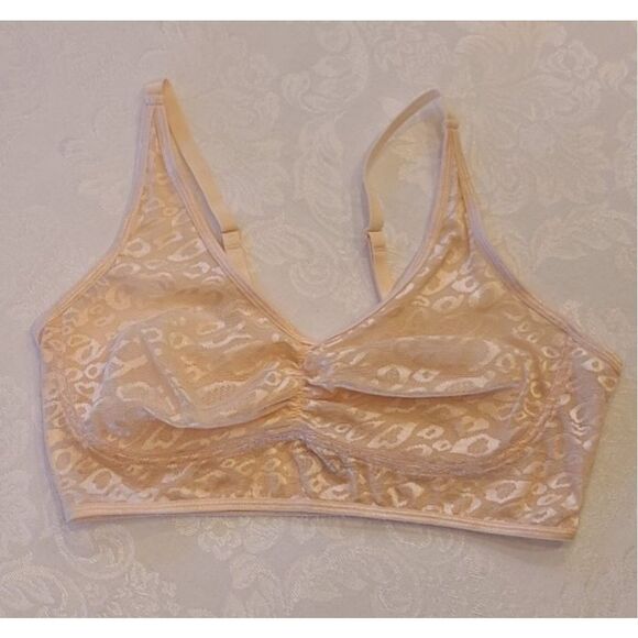 Ruby Ribbon Allure Sheer Demiette Bra Shell Nwt Size 34 - Picture 2 of 5